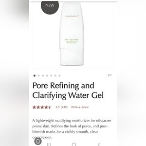 Exuviance Pore Refining & Clarifying Water Gel - White